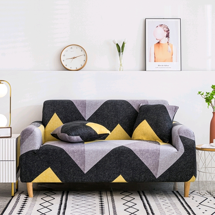 New printed elastic leather sofa cover four seasons universal fabric sofa cushion cover 25