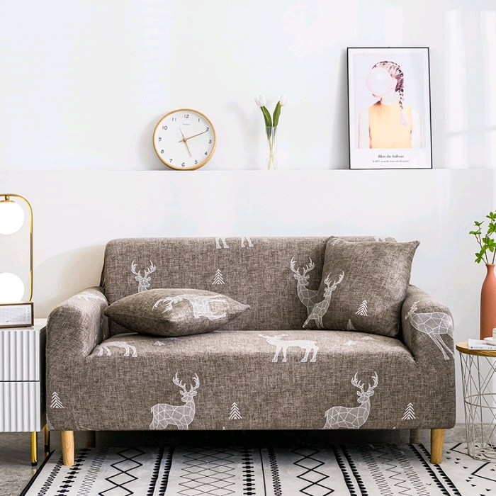New printed elastic leather sofa cover four seasons universal fabric sofa cushion cover 13