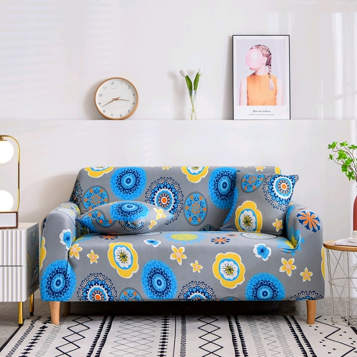 New printed elastic leather sofa cover four seasons general fabric sofa cushion cover 17