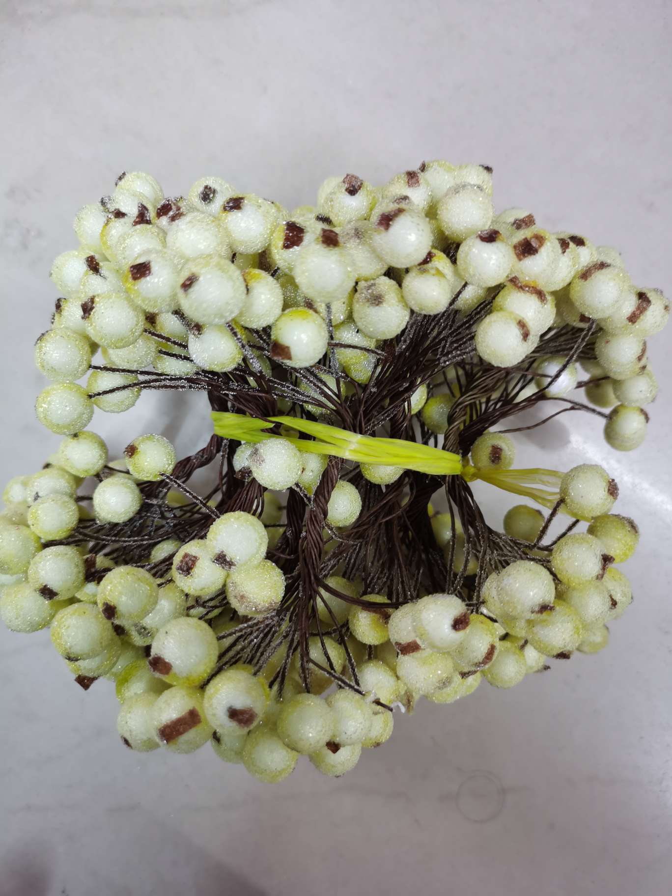 Glass fruit milk white Christmas foam fruit DIY fruit foam flower arrangement fruit detail image 2