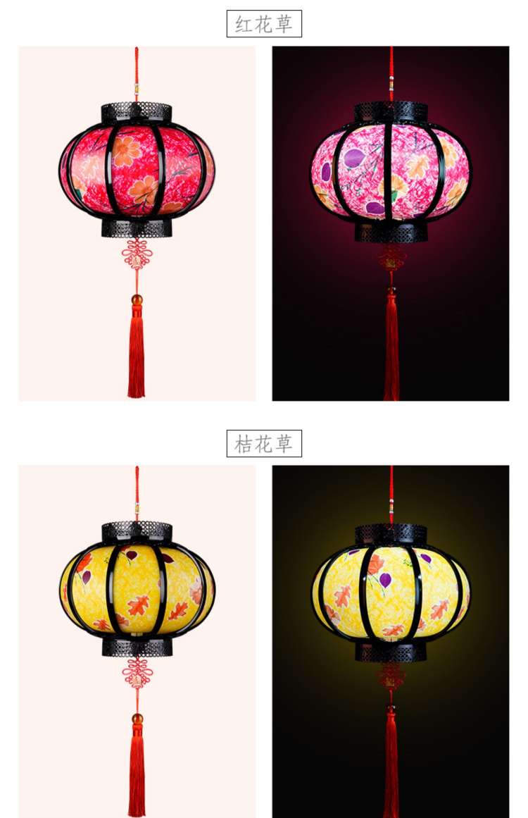2021 new PVC anti-flower and anti-plant garden lights, stage decoration and classical lanterns for filming full figure