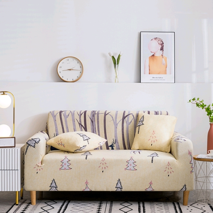New printed elastic leather sofa cover four seasons general fabric sofa cushion cover 5