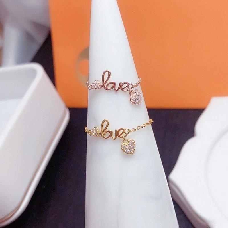 22 -- collar de flores sistema de día de lujo ligero con diamantes anillo fino mujeres ins temperamento madre beg anillo de dedo índice frío viento simple anillo detail image 2