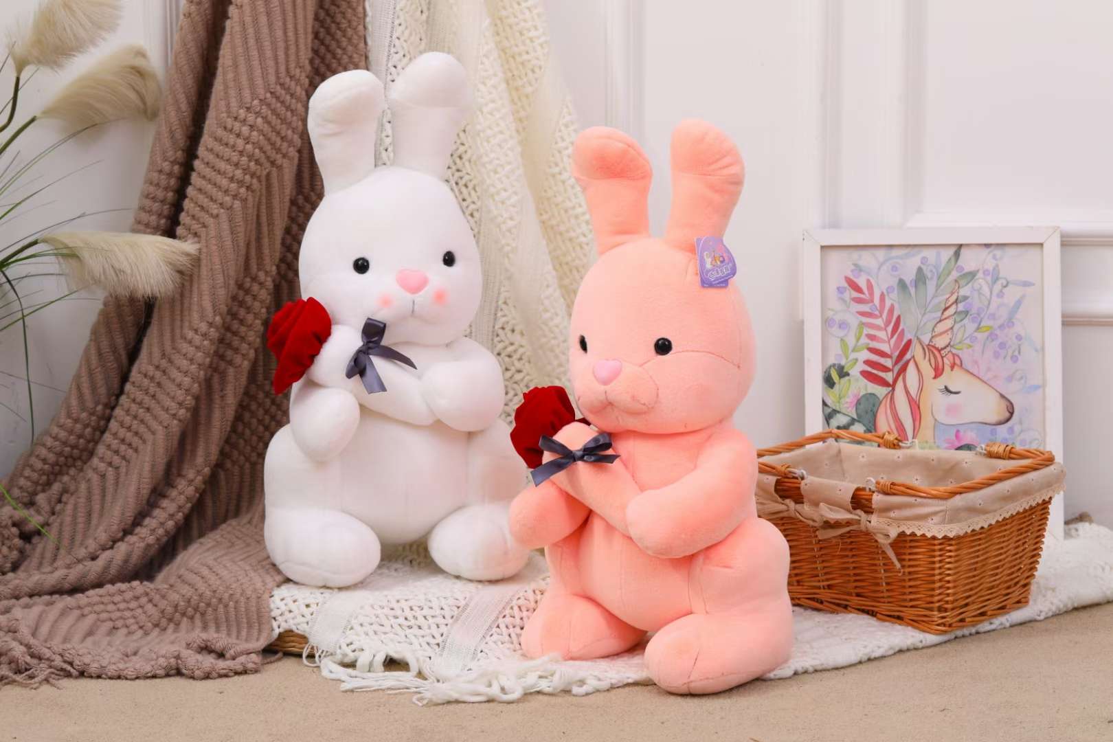 Dreamy plush toy 25cm rose bear Cute plush pillow doll factory direct sales detail image 1