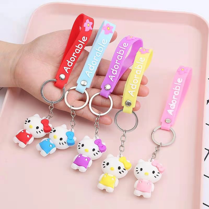 FLY565 Keychain Creative cartoon keychain Cute keychain cartoon three-dimensional keychain keychain pendant
