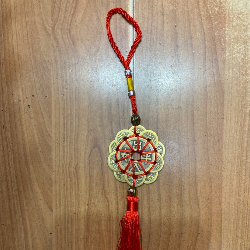 R Pendant perfect plum copper money