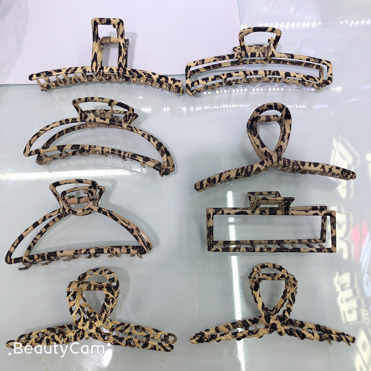 闻悦饰品发夹厂家直销大豹纹夹