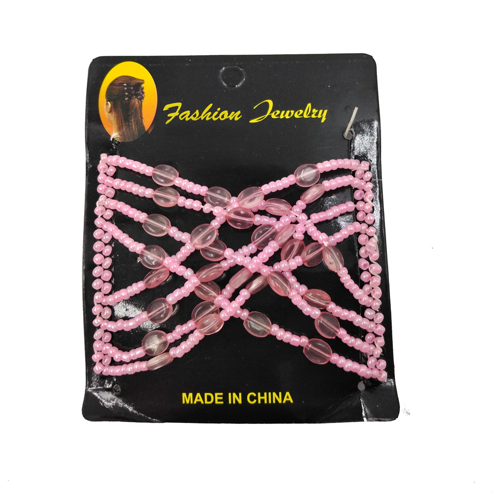 FLY629 Korean version versatile hair comb, steel wire coil, small water drop beading magic hair comb, style comb wholesale detail image 6