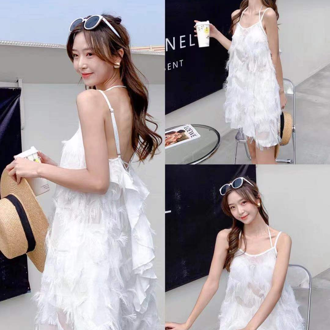 The new one-piece women's seaside sexy hot spring swimsuit A31 is ethereal and slimming