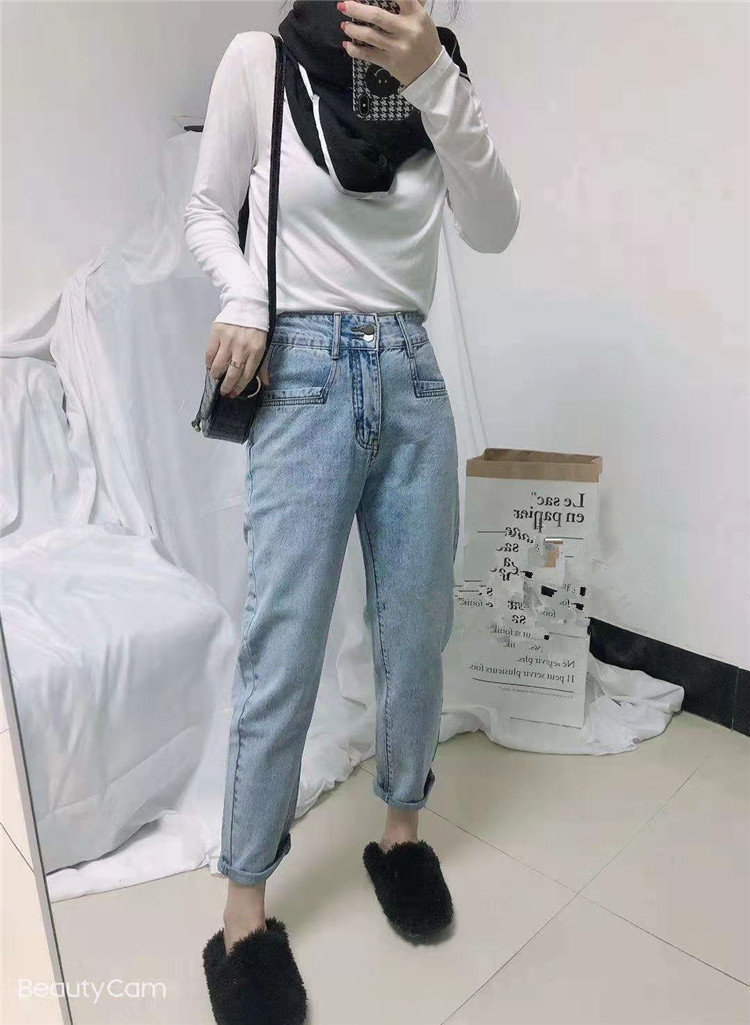 Jimmy sail verano 2021 inicio nuevos jeans azul claro 1B2128001 details Picture