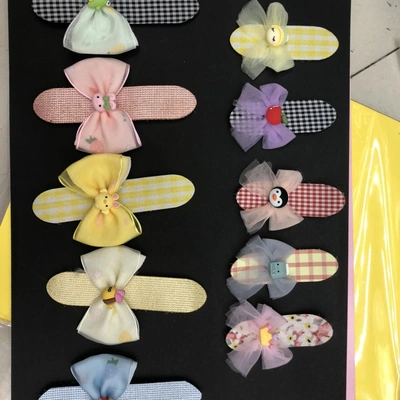 Class Bow Velcro Colorful Cute