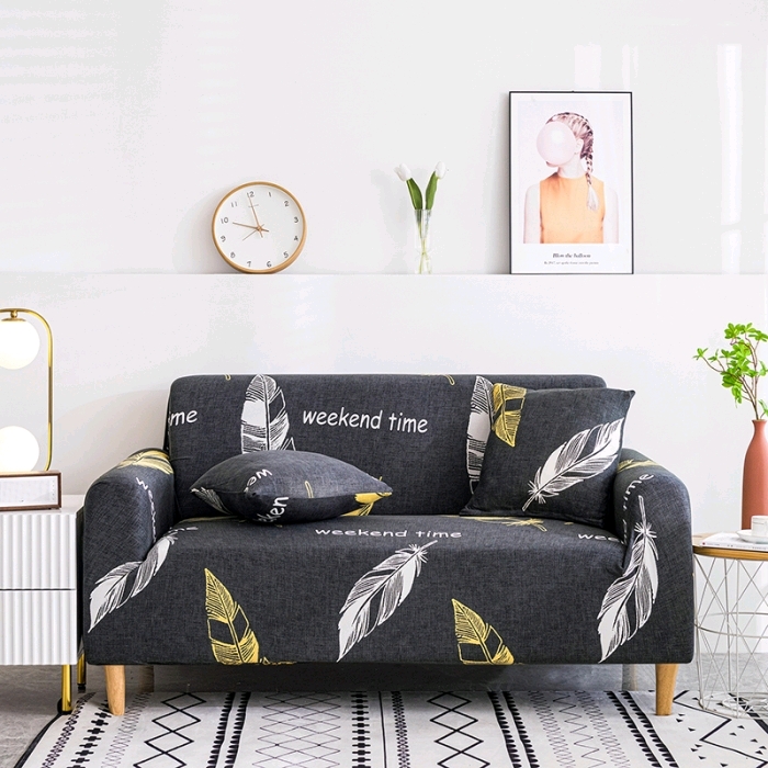 New printed elastic leather sofa cover four seasons universal fabric sofa cushion cover 16