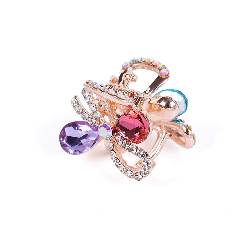 Retro water diamond small clip, bangs clip, Korean style Instagram versatile mini clip, top clip, children's headwear and hair accessory Specification image