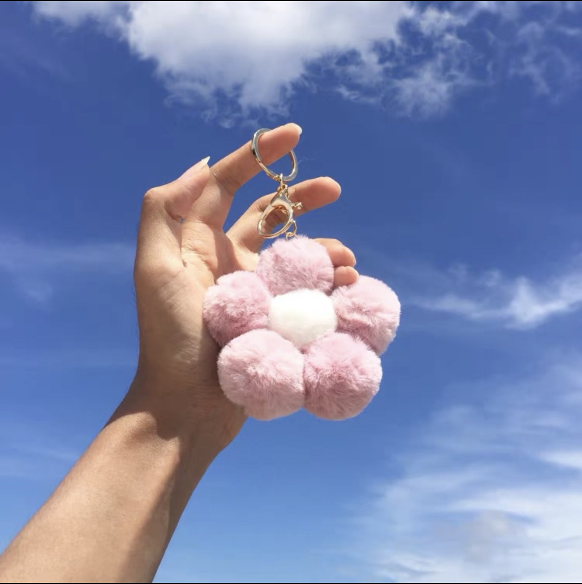 Candy-colored plush new cute little flower book backpack, super adorable doll bag, pendant, keychain, mobile phone accessory 3