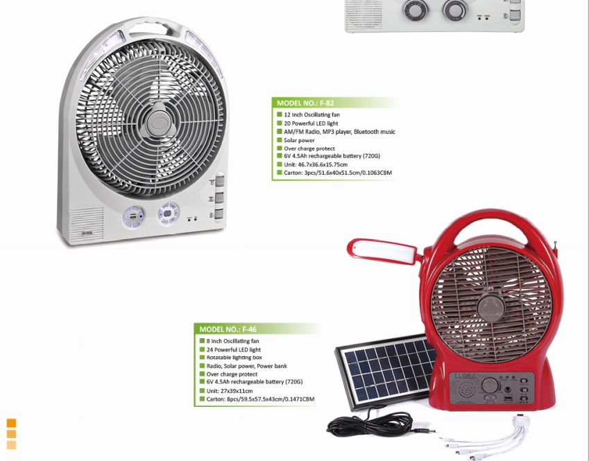 The 16-inch SOLAR floor FAN, 12V DC charging fan and vertical oscillating fan SOLAR FAN are selling well in exports detail image 6