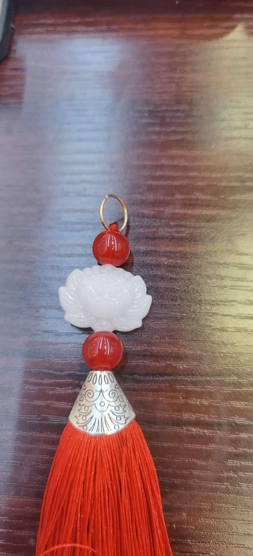 2021 new style factory direct wholesale of raw materials for Chinese knot gifts, lotus fish mouth tassels details Picture