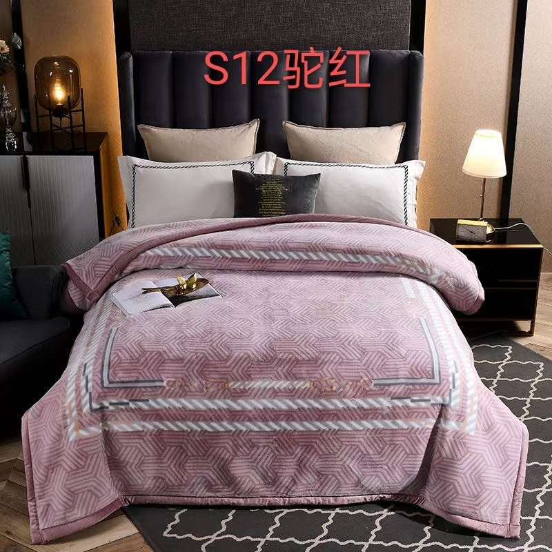 2021 new high-end export trade European and American noble blanket, double-layer Raschel Gai blanket, thickened winter gift blanket for two people detail image 1