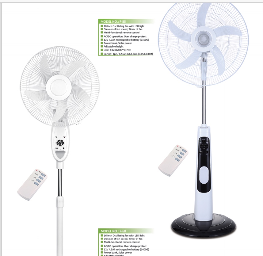 The 16-inch SOLAR floor FAN, 12V DC charging fan and vertical oscillating fan SOLAR FAN are selling well in exports detail image 10