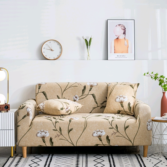 New printed elastic leather sofa cover four seasons general fabric sofa cushion cover 3