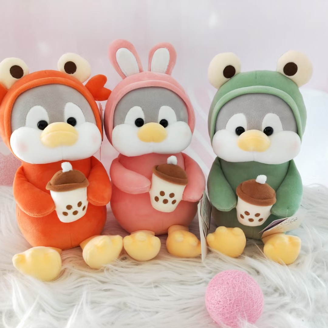Dreamy Plush Toy No. 2 Milk Tea Cup Penguin Series 35 cm Cute Plush Pillow Plush toy