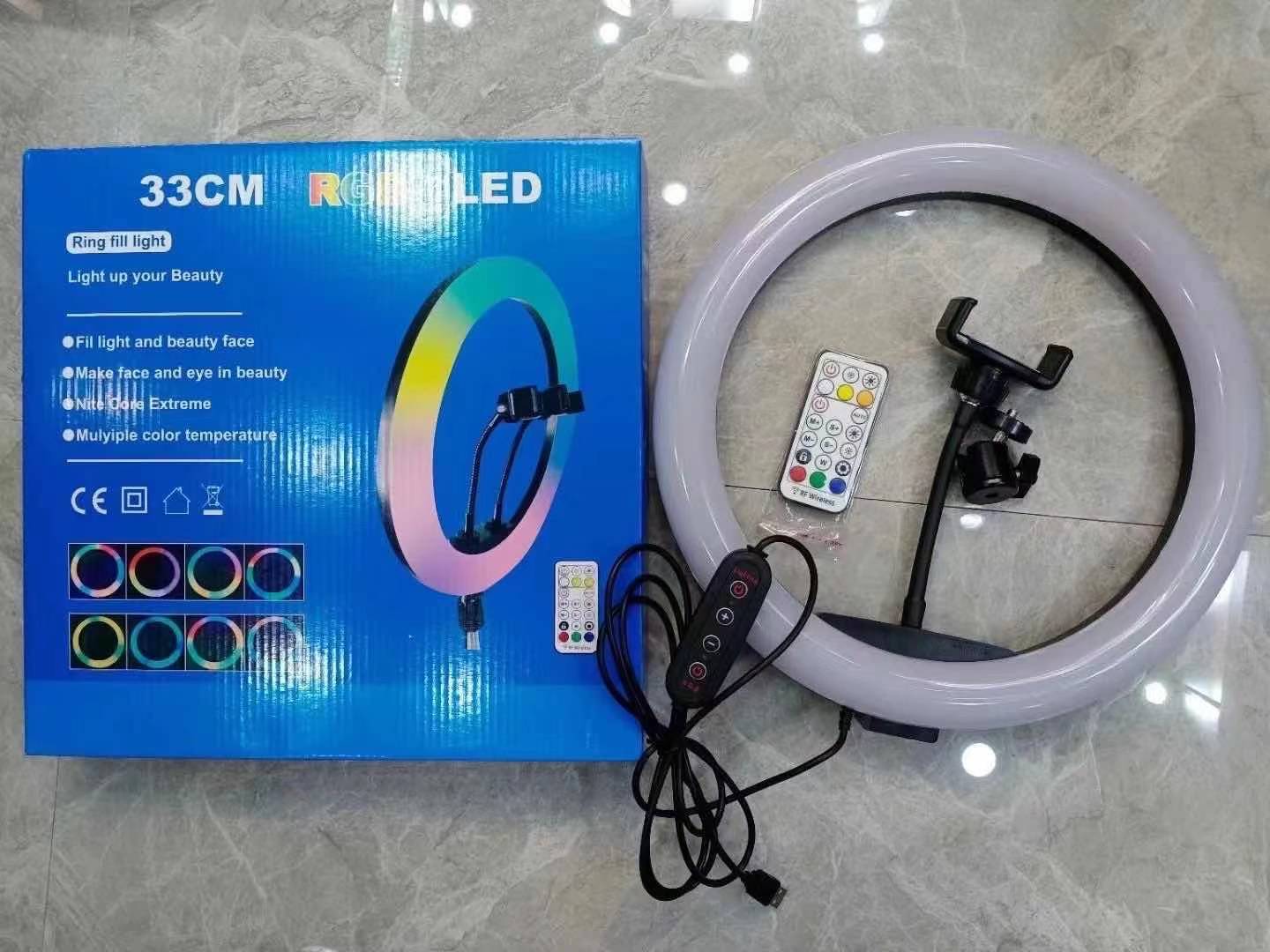 مصابيح بث مباشر بمصابيح الدايود المبتعث للضوء (LED) بمصابيح LED 13 بوصة RGB details Picture