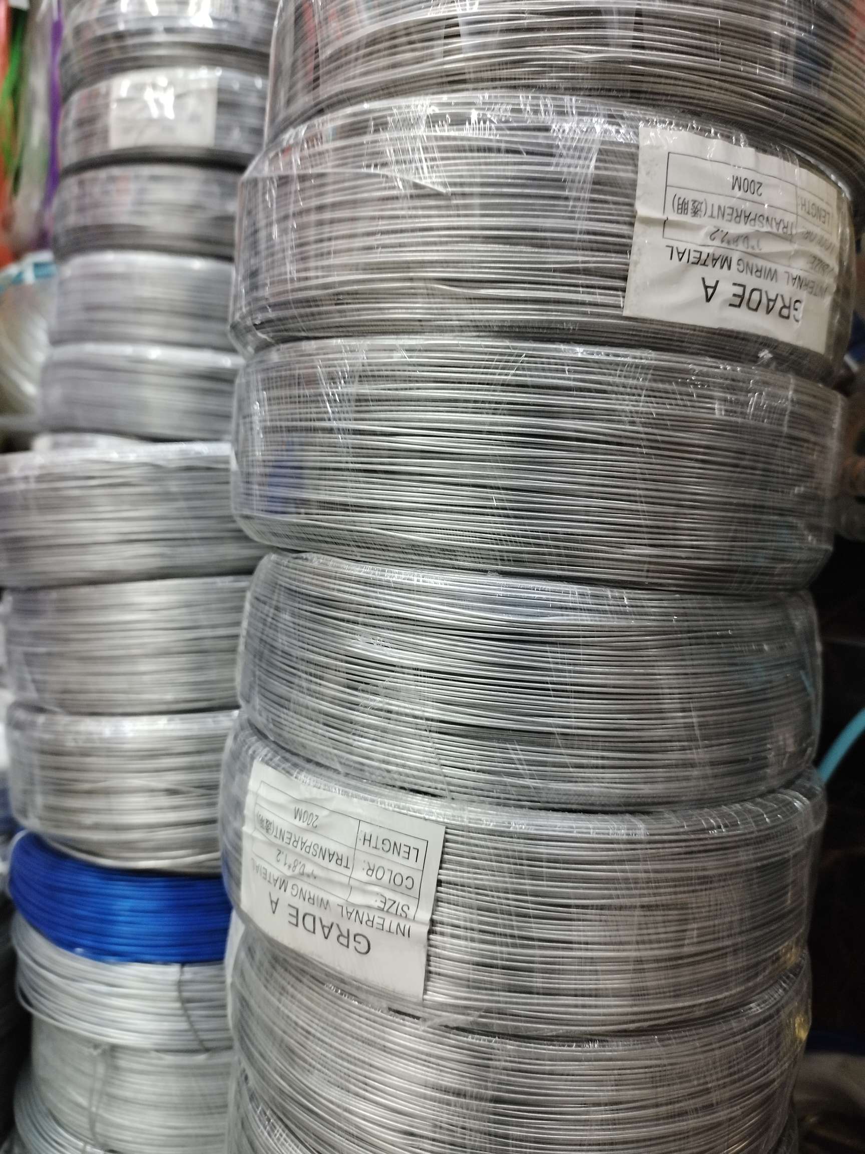 定型铝丝线  包胶铝丝细节图