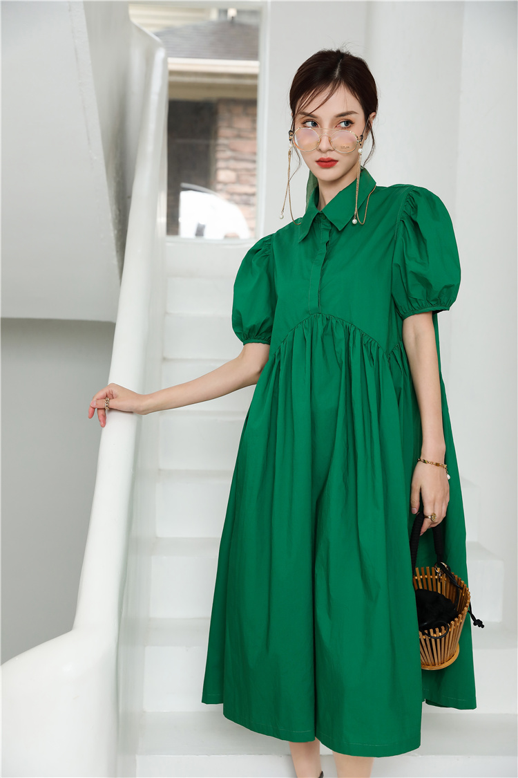 JMSO- 2021 Summer New Style Doll Shirt Short-sleeved Dress, waist-cinching and Slimming for trendy women 1D2121626 Application Scenario