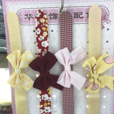 Butterfly Festival Velcro Colored Bow Hair Accessories