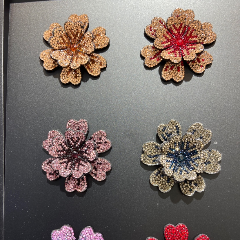 立体花耳环配饰