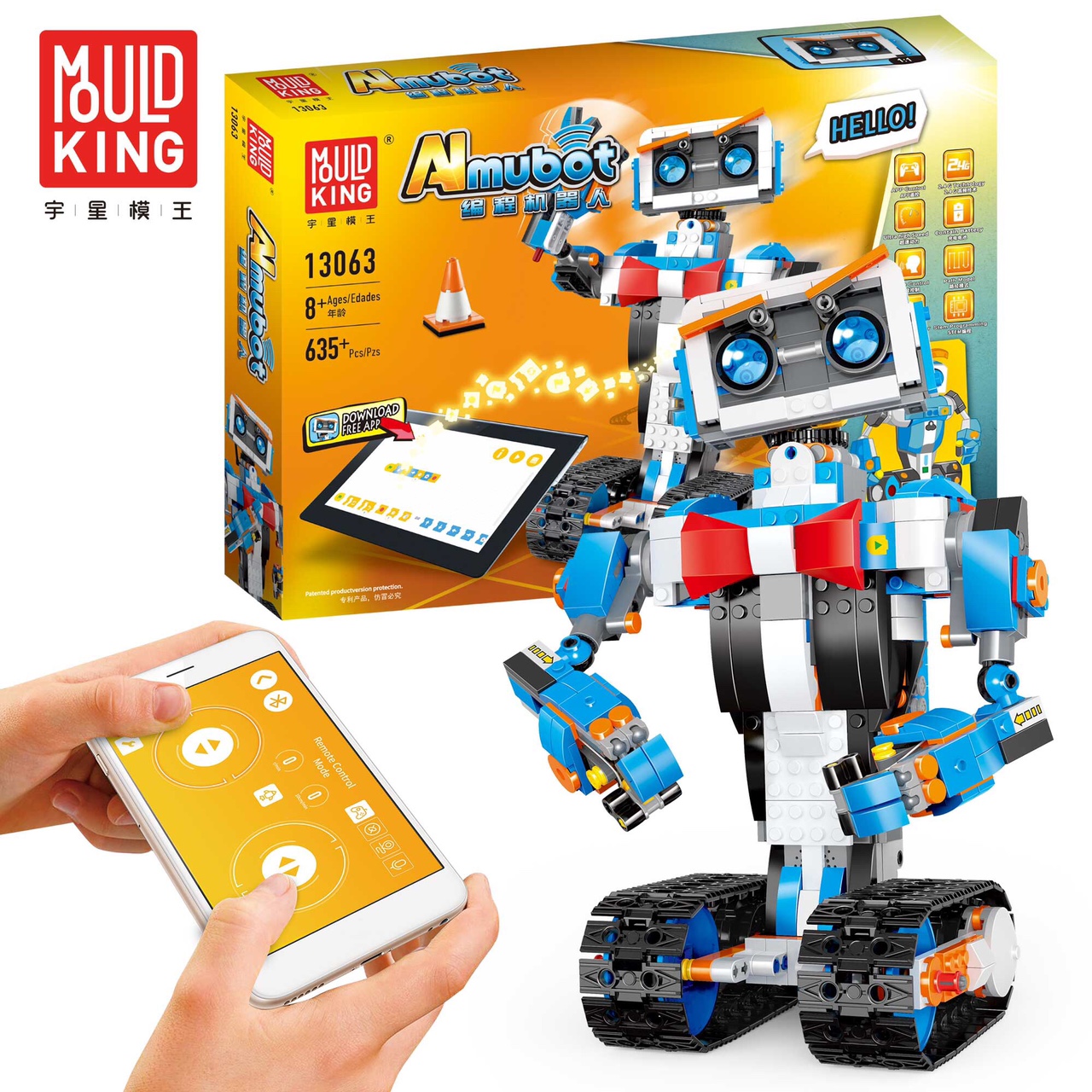 13063 programmed robots, 635PCS