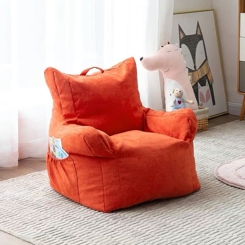 宝贝儿童懒人布艺沙发卡通女孩公主迷你小躺椅创意学习学生座椅