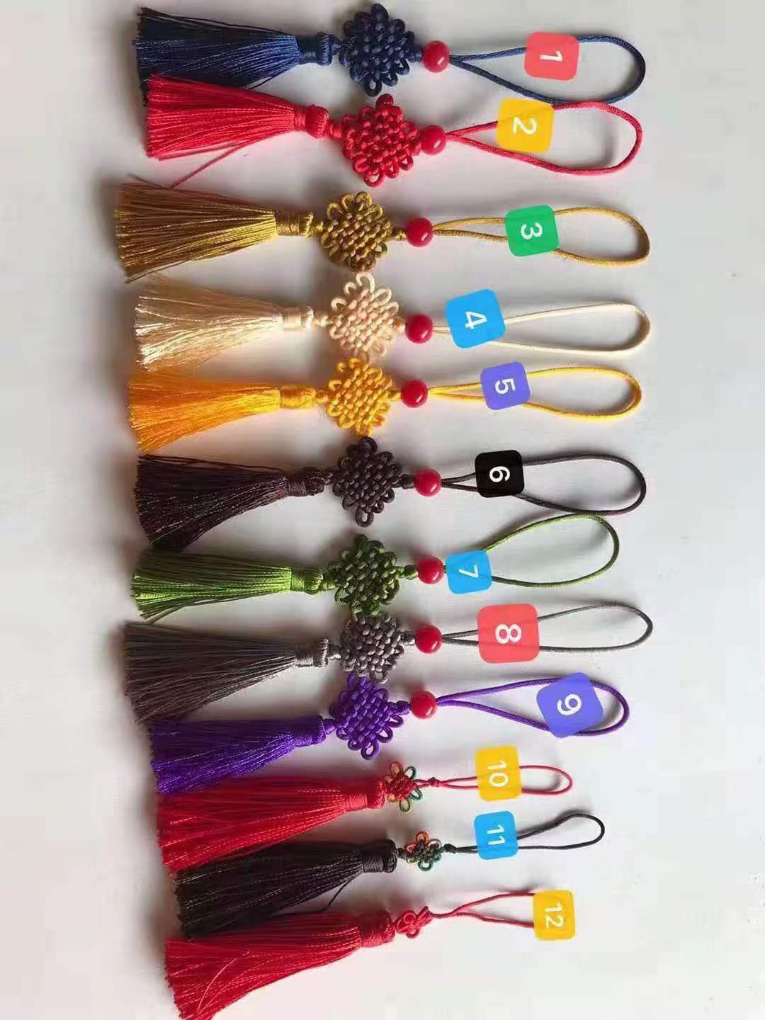 2021 new style factory direct wholesale of raw materials for Chinese knot gifts, 8 plates and 16 knots from Line 7 details Picture