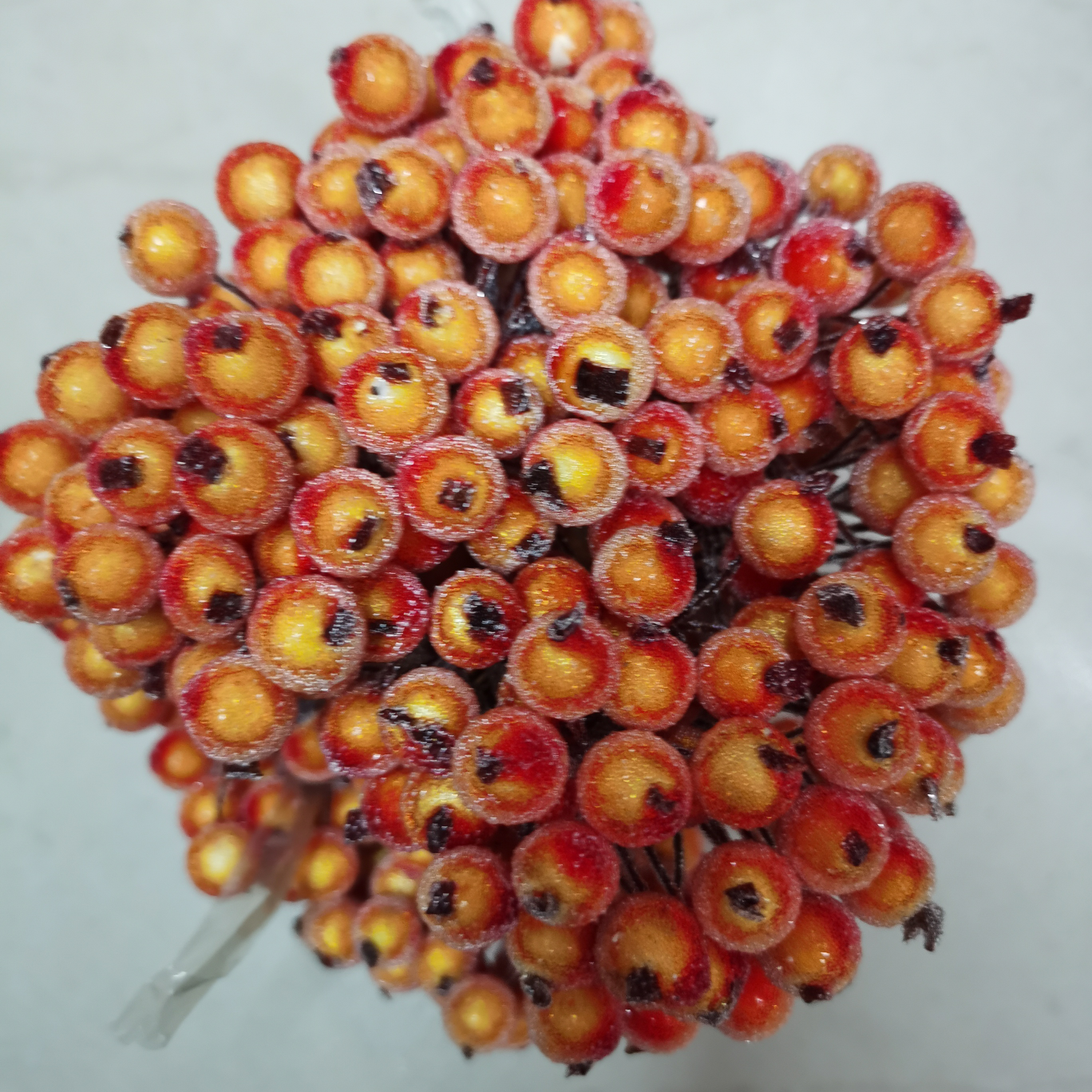 Glass fruit orange Christmas foam fruit glass fruit flower arrangement orange