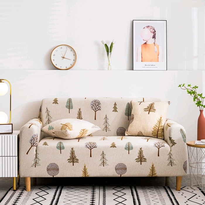 New printed elastic leather sofa cover four seasons universal fabric sofa cushion cover 24