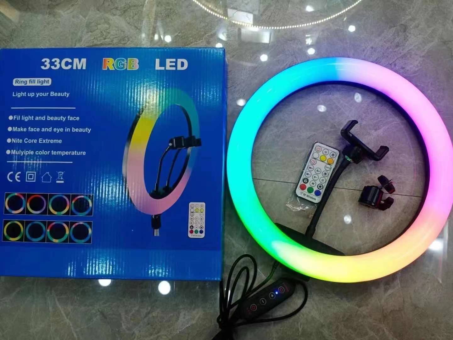 مصابيح بث مباشر بمصابيح الدايود المبتعث للضوء (LED) بمصابيح LED 13 بوصة RGB Specification image