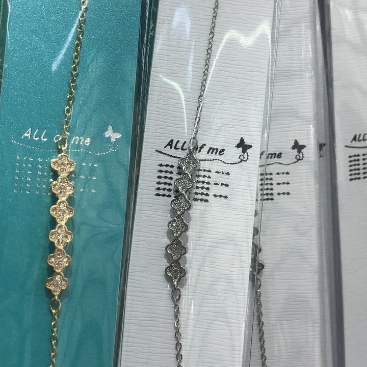 2021新款六芒星微镶锆石轻奢高级感网红ins手链小众设计贝壳手链15