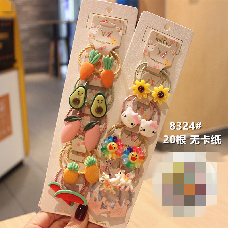 特价款!儿童不伤发宝宝发圈橡皮筋女童小号头绳头花卡通发绳头饰42产品图