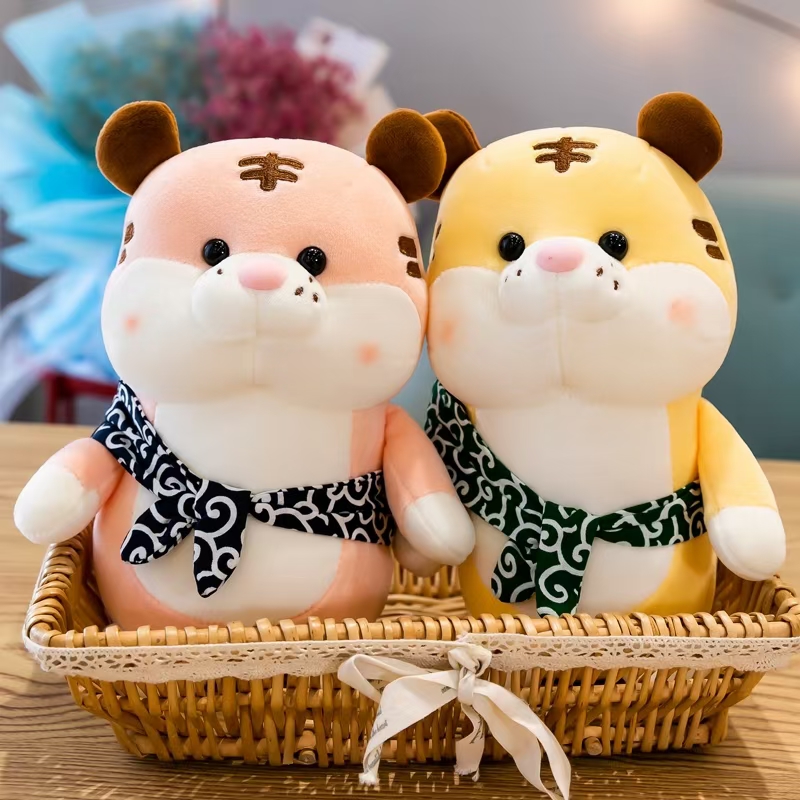 Dream plush toy 35cm travel tiger cute plush throw pillow figure