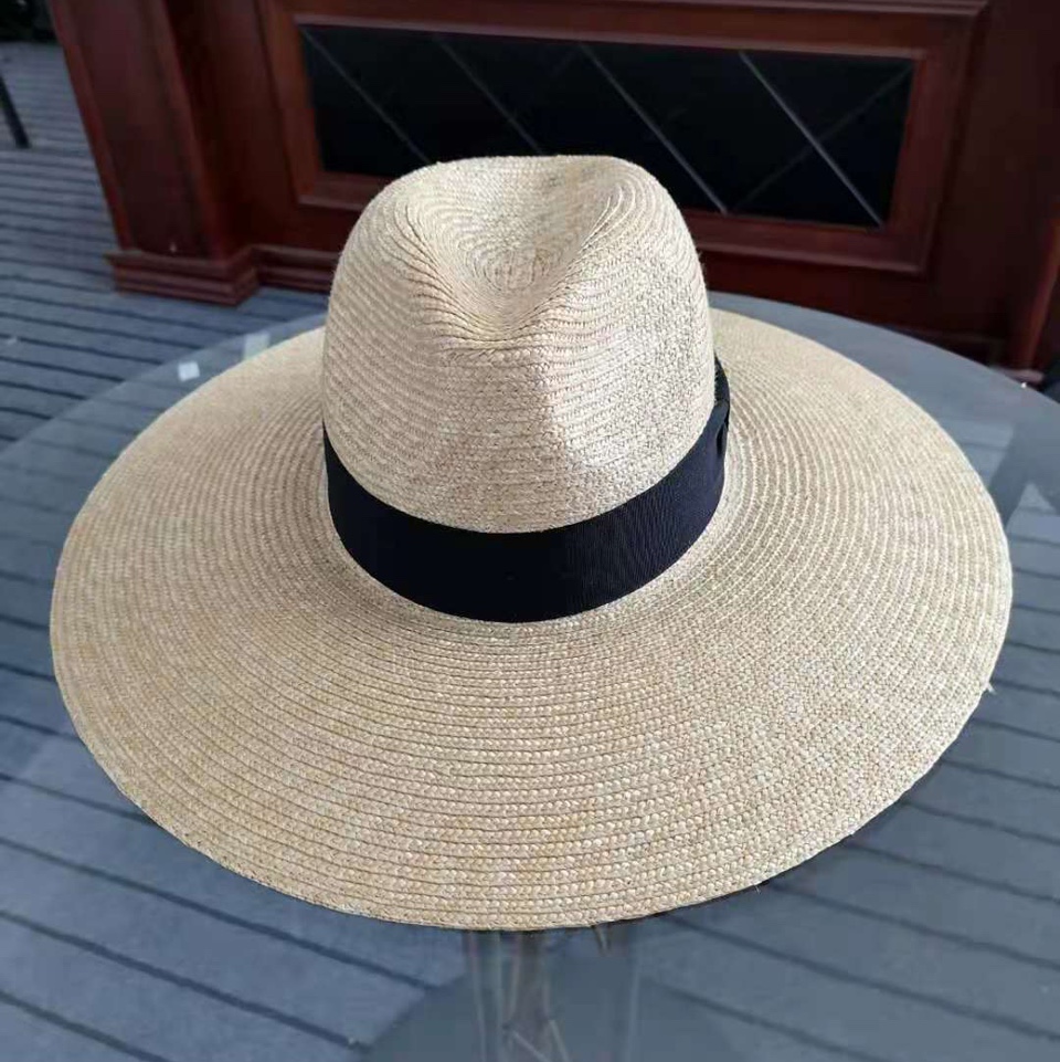 Korean Version Of Wheat Straw Panama Large Eaves Fresh Mori Tie Hand Hook Sunshade Bow Flat Hat Cotton Hemp Papyrus Hat Children Summer Sun Protection Wide Eaves Fisherman Hat Sun Hat Uv Protection