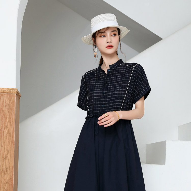 Jimmy Seio Fashion Dress 2021 New Korean version mid-length A-line dress, waisted and slimming, French high-end