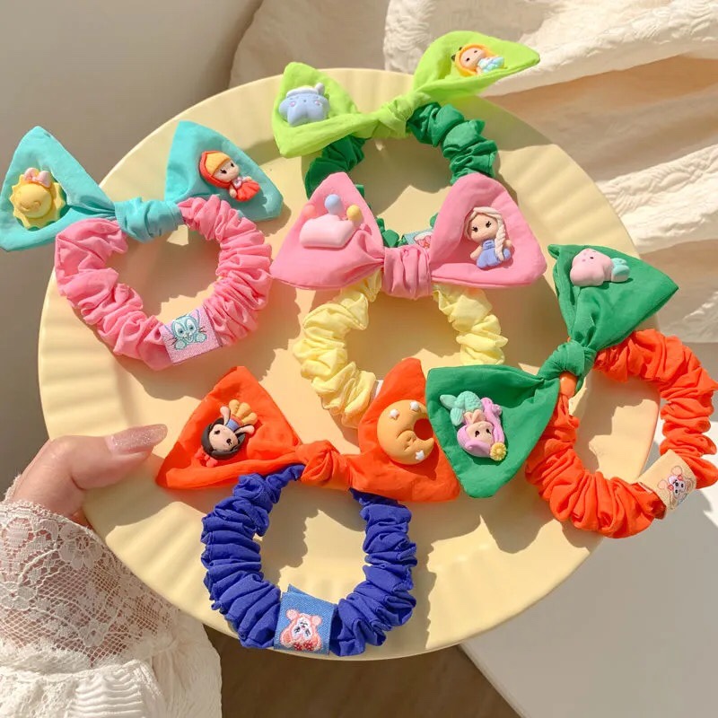 可爱儿童肠圈彩色肠圈儿童发饰彩色耳朵肠圈