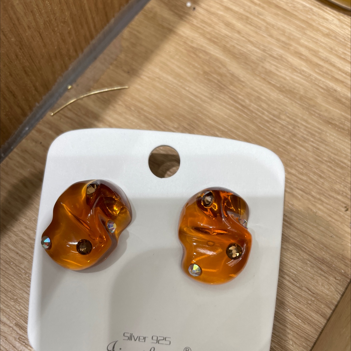 Today Beauty Korean earrings coffee color retro style unique charm