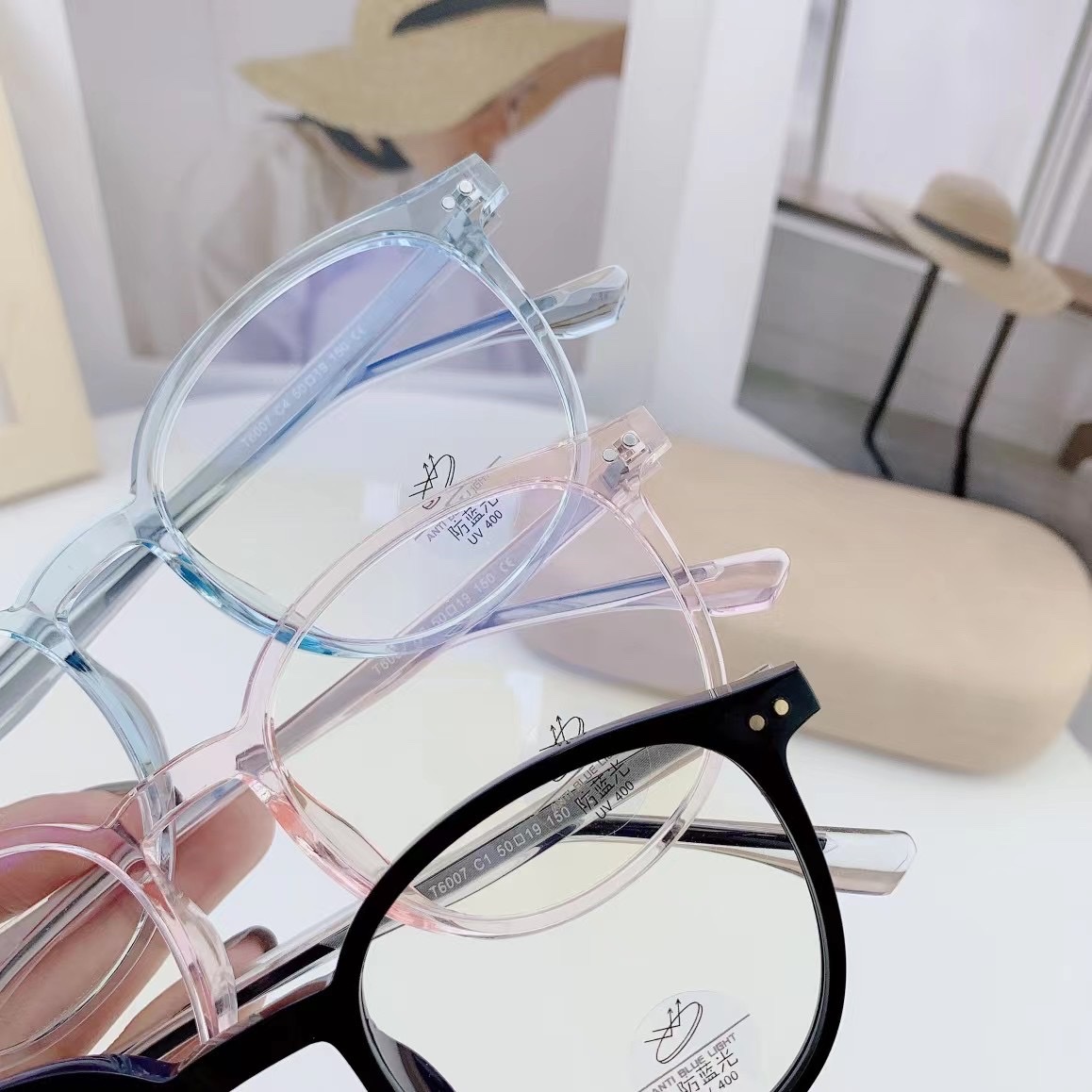 防蓝光辐射眼镜女韩版潮电脑平面镜可配近视护目眼睛框平光网红款详情图4