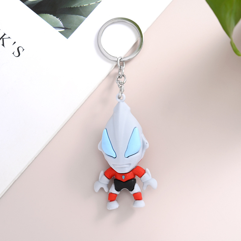 FLY679 new Ultraman cartoon key chain Deca car key chain pendant cartoon character pendant manufacturers straight batch