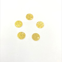 Hollow disc one hole single embossed