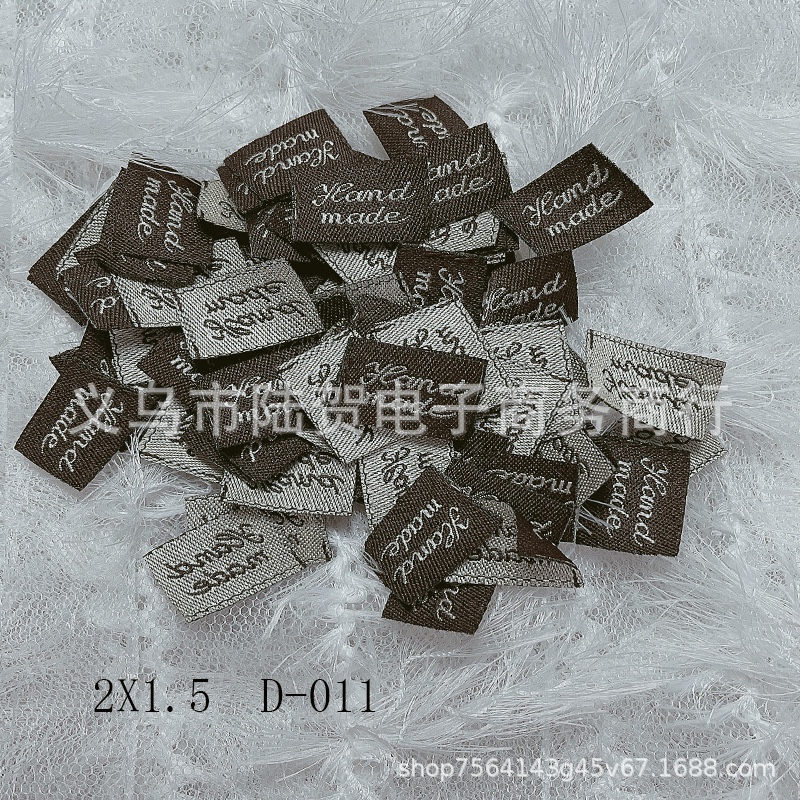 Factory straight-head jewelry, hair accessories, woven labels, fabric stickers, handcrafted woven labels, hair clips, hair ornaments, accessories, small fabric stickers details Picture