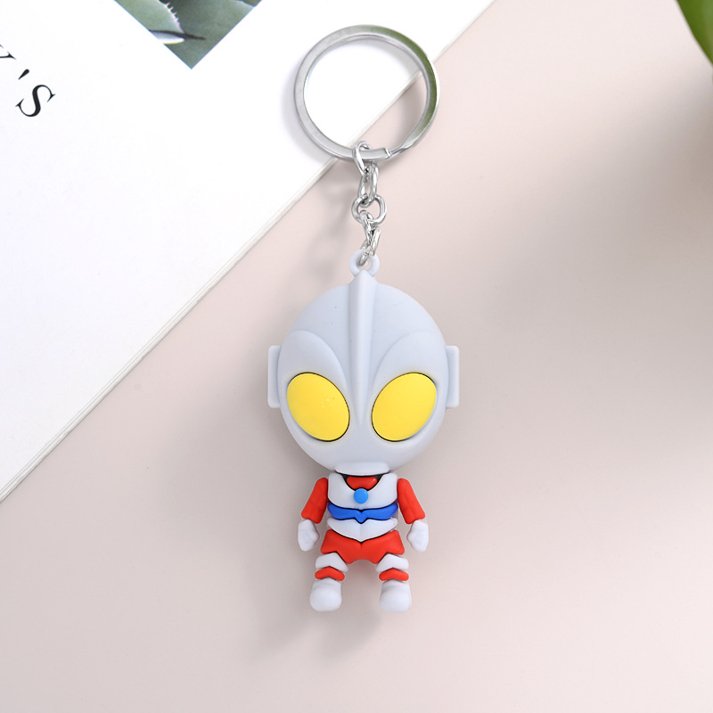 FLY675 new Ultraman cartoon key chain Deca car key chain pendant cartoon character pendant manufacturers straight batch