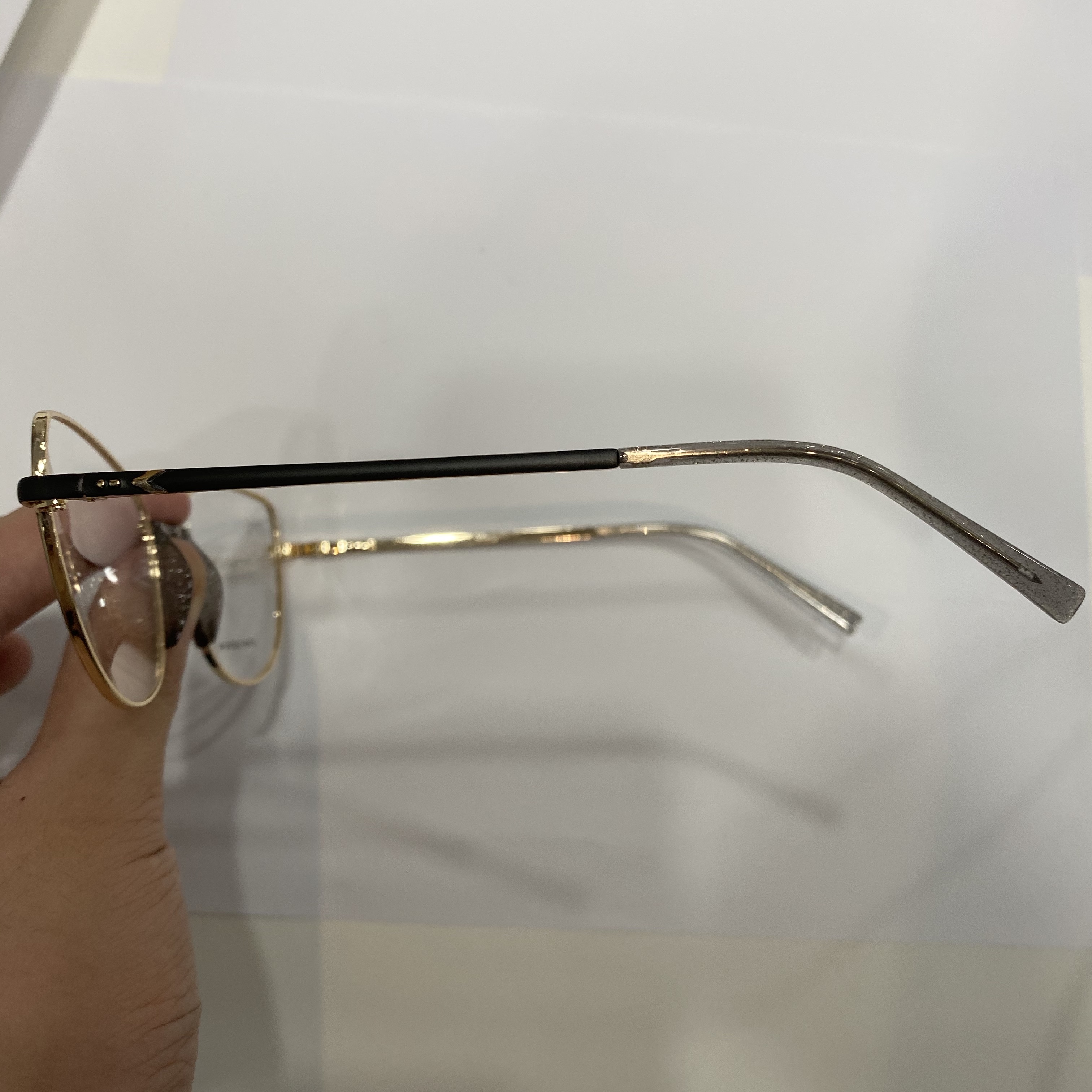 Female glasses metal black multicolor optional Specification image