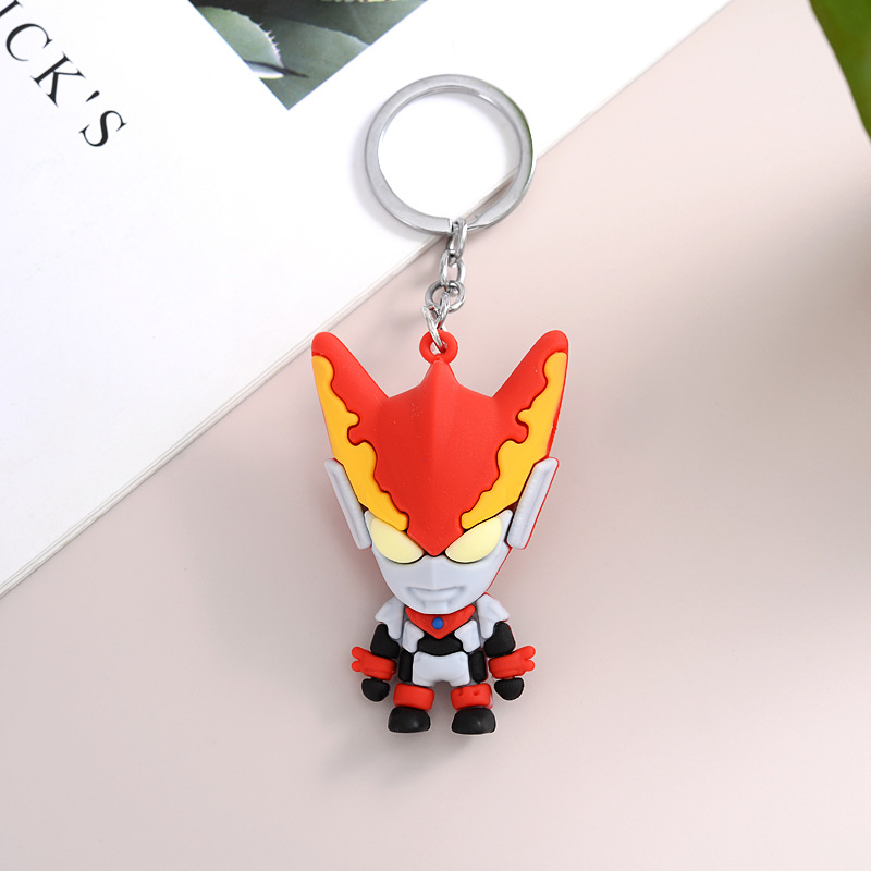 FLY673 new Ultraman cartoon key chain Deca car key chain pendant cartoon character pendant manufacturers straight batch