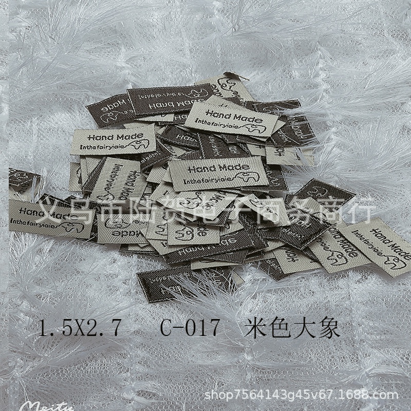 Factory straight-head jewelry, hair accessories, woven labels, fabric stickers, handcrafted woven labels, hair clips, hair ornaments, accessories, small fabric stickers Item Picture